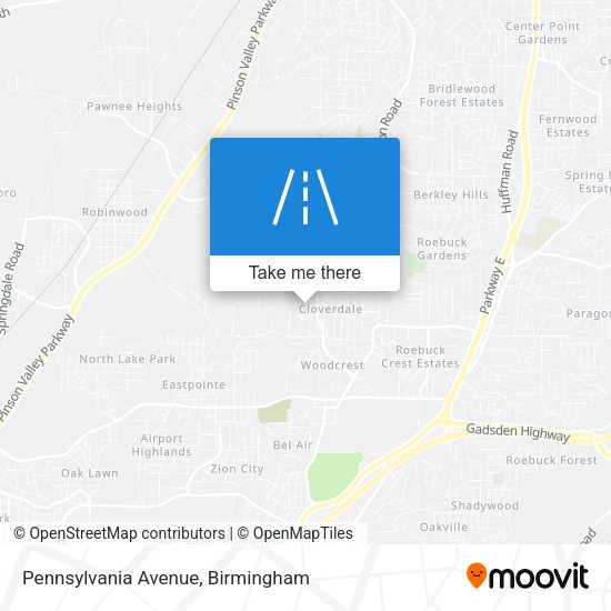 Mapa de Pennsylvania Avenue