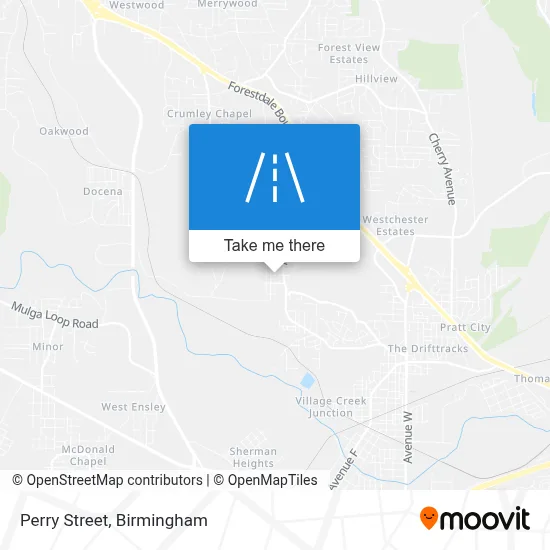 Perry Street map
