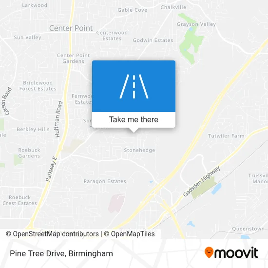 Pine Tree Drive map