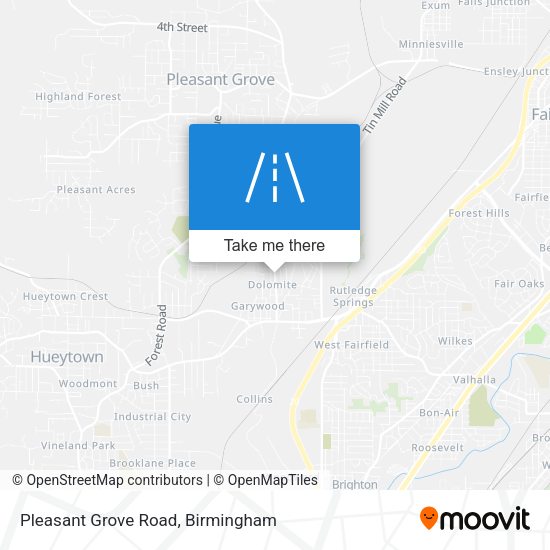 Mapa de Pleasant Grove Road