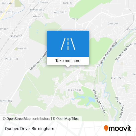 Mapa de Quebec Drive