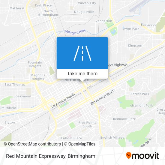 Mapa de Red Mountain Expressway