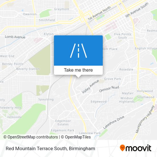 Red Mountain Terrace South map