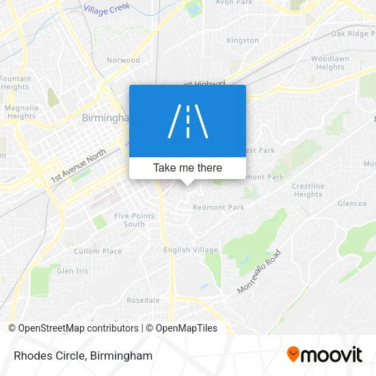 Rhodes Circle map