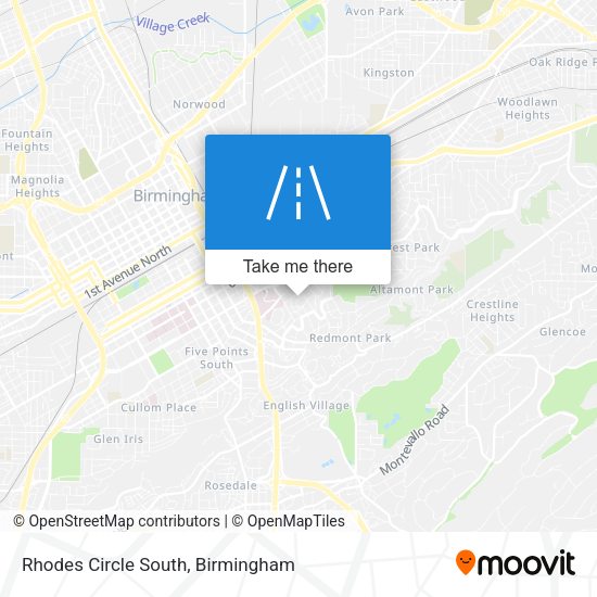 Rhodes Circle South map