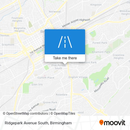 Ridgepark Avenue South map