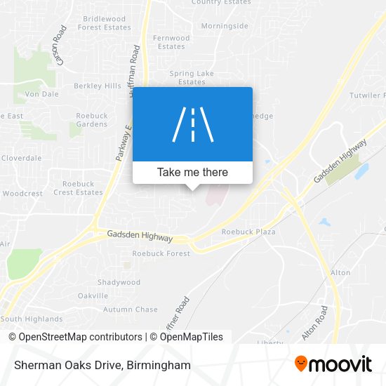 Sherman Oaks Drive map
