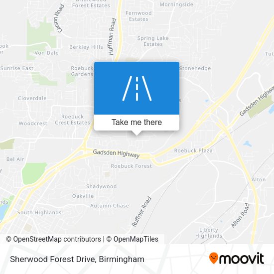 Sherwood Forest Drive map
