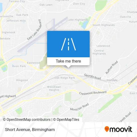 Short Avenue map