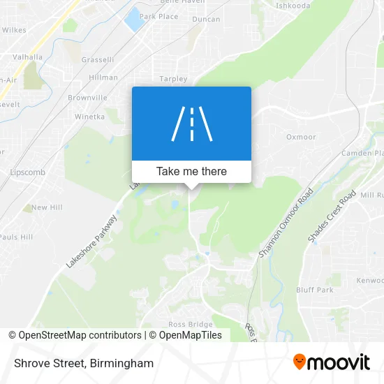 Shrove Street map