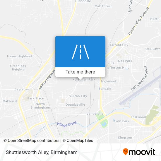 Shuttlesworth Alley map