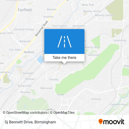 Mapa de Sj Bennett Drive