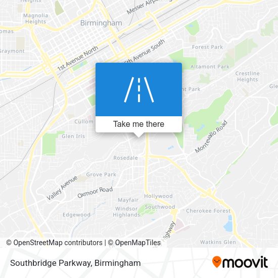 Mapa de Southbridge Parkway
