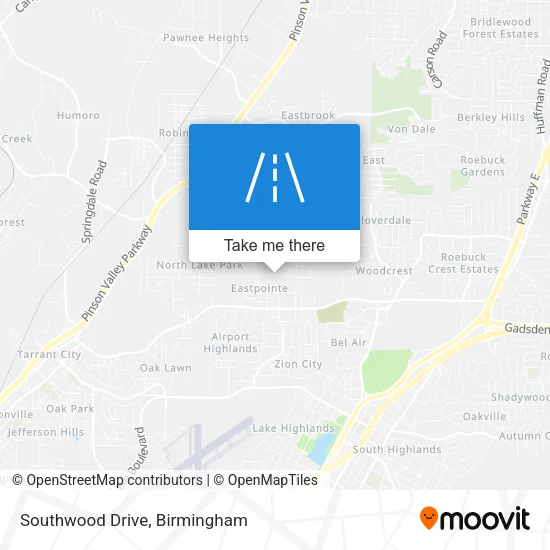Southwood Drive map
