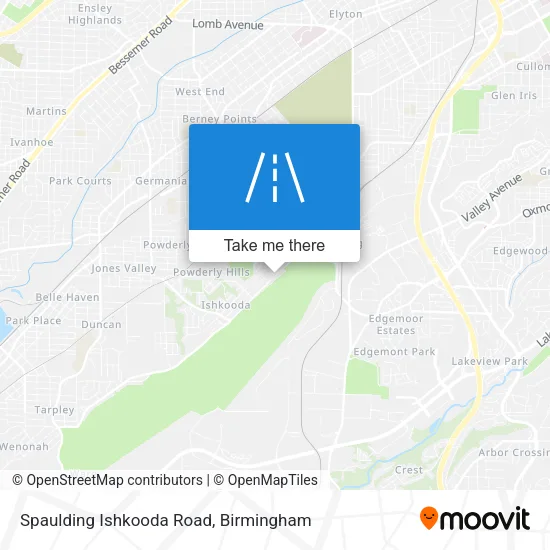 Spaulding Ishkooda Road map