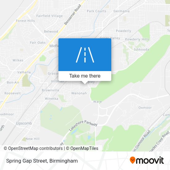 Mapa de Spring Gap Street