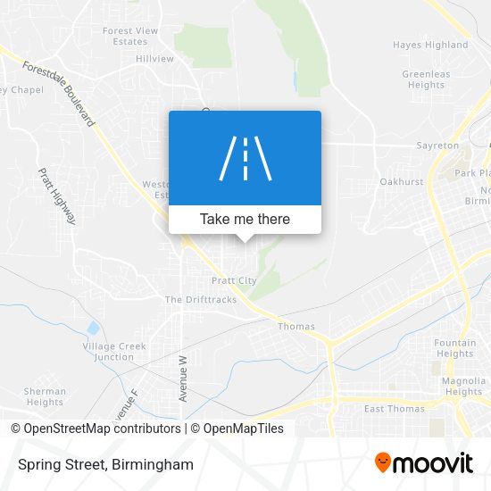 Mapa de Spring Street