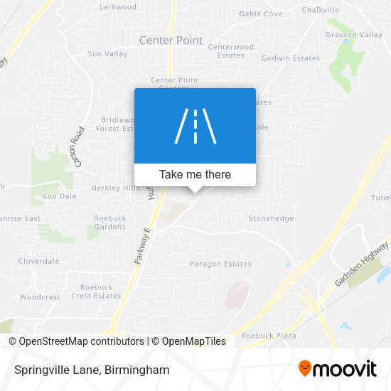 Springville Lane map