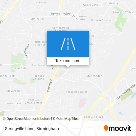 Springville Lane map