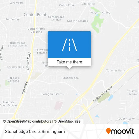 Stonehedge Circle map