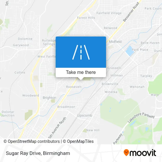 Sugar Ray Drive map