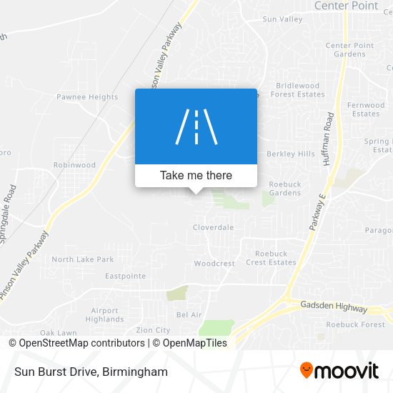 Mapa de Sun Burst Drive