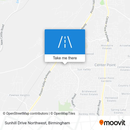 Sunhill Drive Northwest map