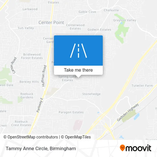 Tammy Anne Circle map