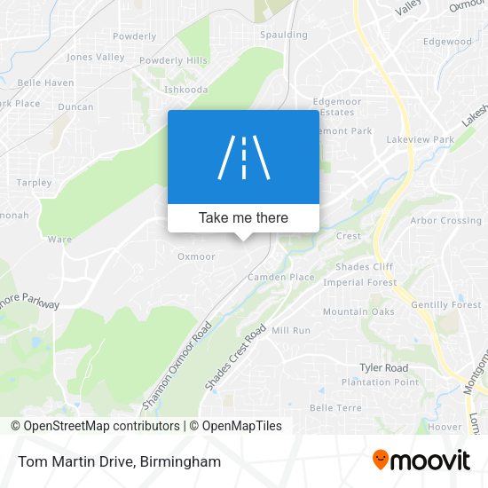 Mapa de Tom Martin Drive
