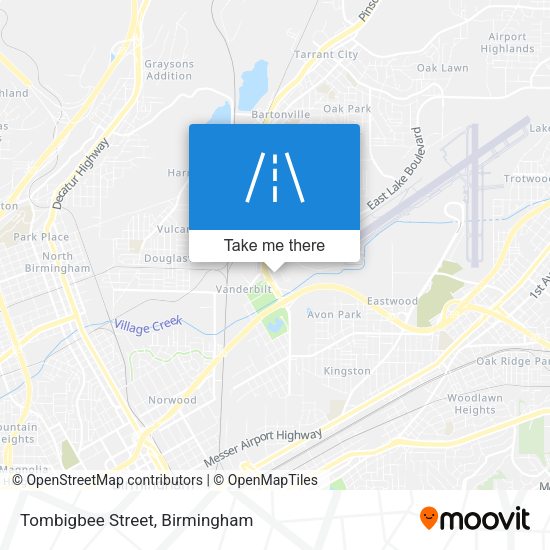 Mapa de Tombigbee Street