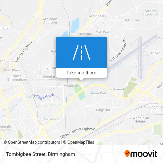 Tombigbee Street map