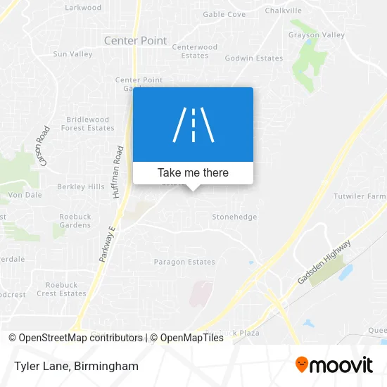 Tyler Lane map