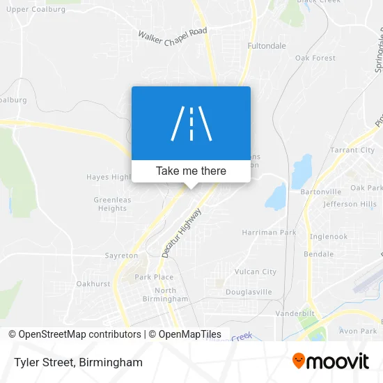 Tyler Street map