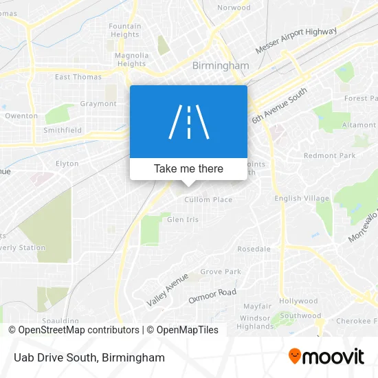 Uab Drive South map