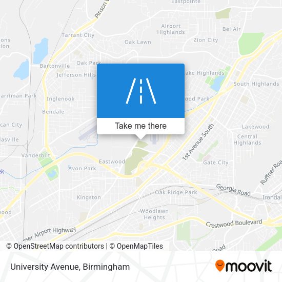 Mapa de University Avenue