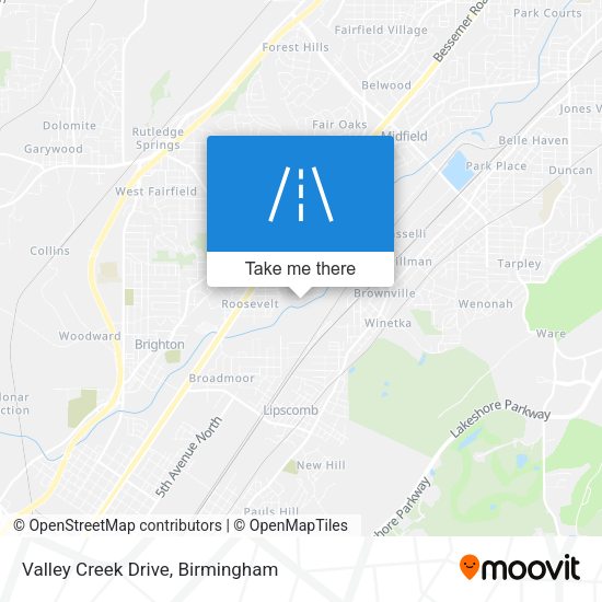 Mapa de Valley Creek Drive