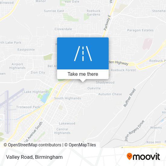 Mapa de Valley Road