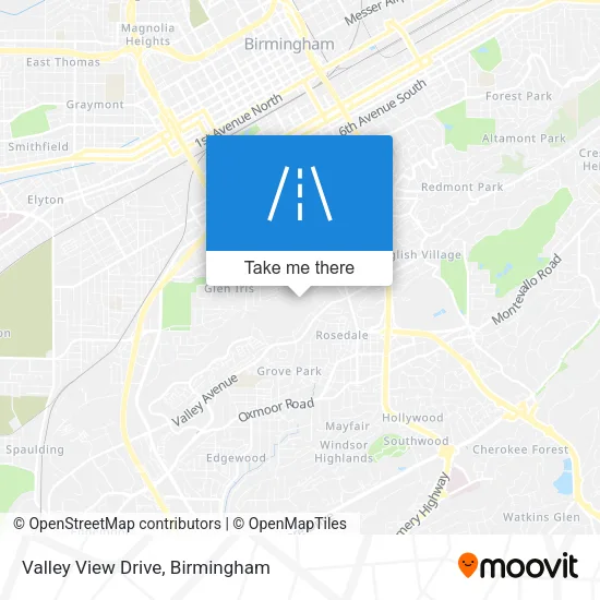 Valley View Drive map