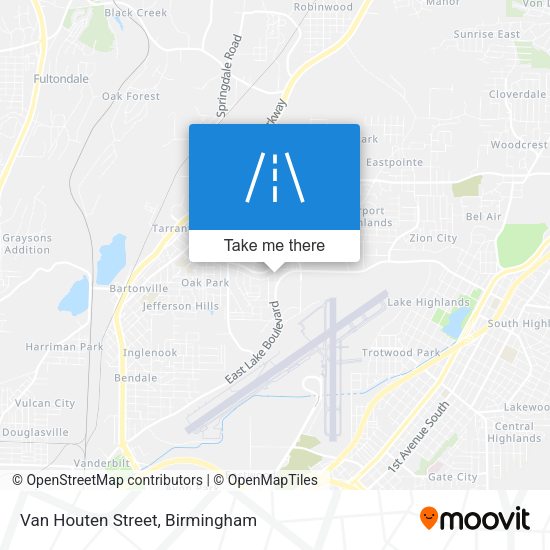 Van Houten Street map