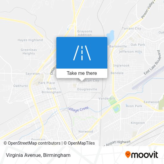 Virginia Avenue map