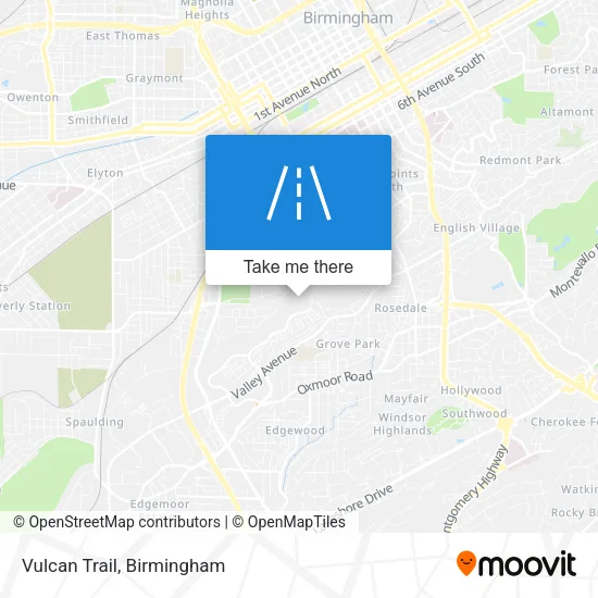 Vulcan Trail map