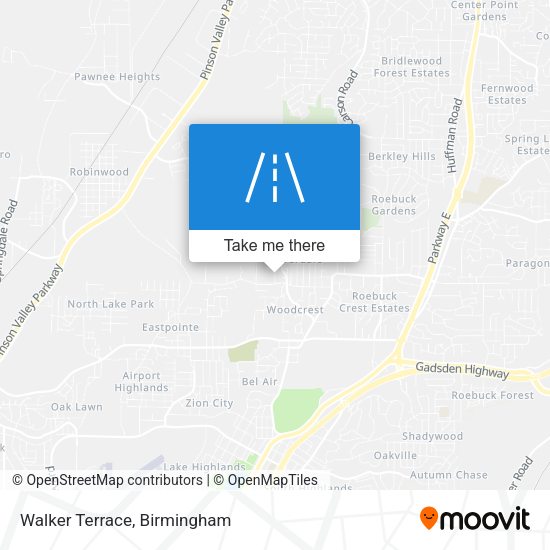 Mapa de Walker Terrace