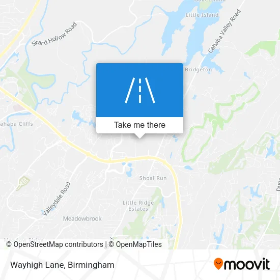 Wayhigh Lane map