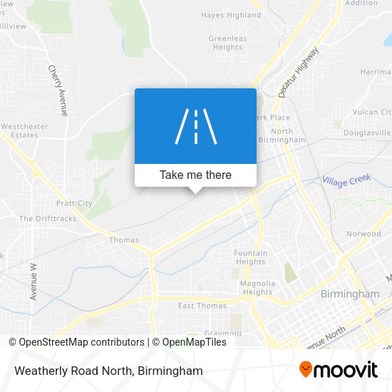 Weatherly Road North map