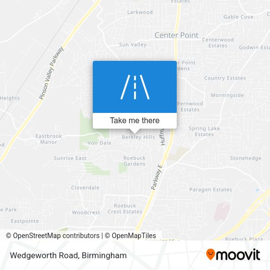 Wedgeworth Road map