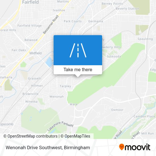 Mapa de Wenonah Drive Southwest