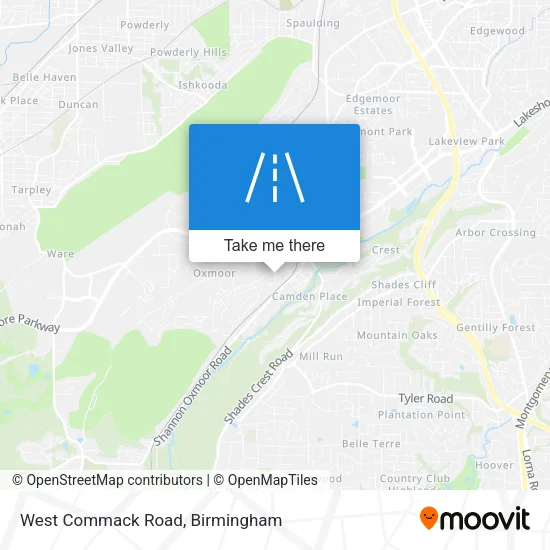 West Commack Road map