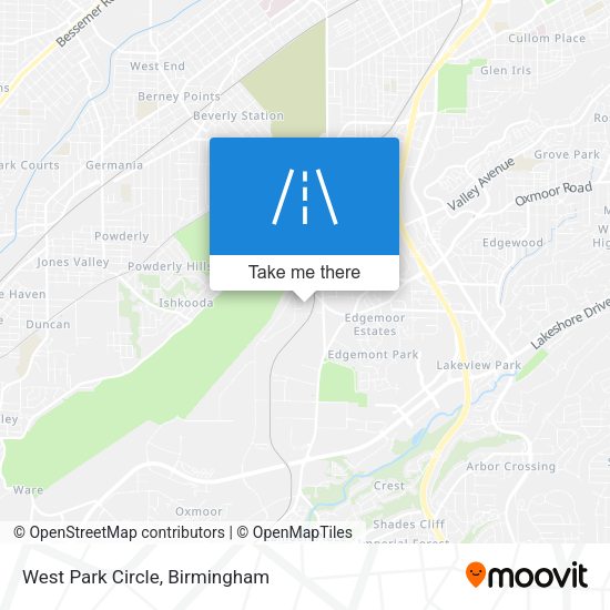 Mapa de West Park Circle