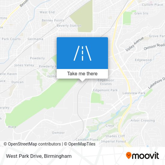 West Park Drive map