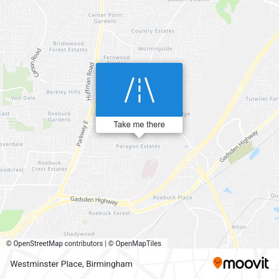 Mapa de Westminster Place